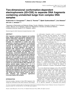 to separate DNA fragments containing