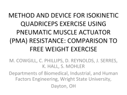 method and device for isokinetic quadriceps exercise using