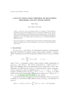 a fluctuation limit theorem of branching processes and its applications