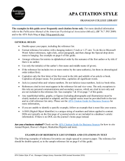 apa citation style