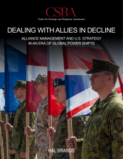 dealing with allies in decline - Center for Strategic and Budgetary