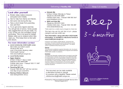 Sleep 3-6 months