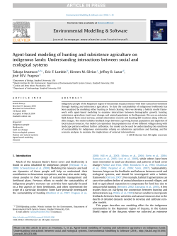 Agent-based modeling of hunting and subsistence agriculture on