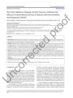 How Does Addition of Regular Aerobic Exercises, Influence the