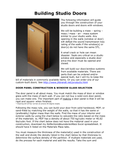 Building Studio Doors