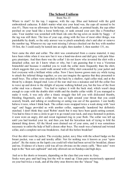 The School Uniform - Royal Commercial Travellers Schools