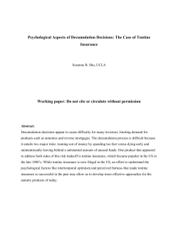 Psychological Aspects of Decumulation Decisions