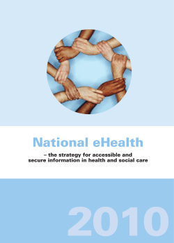 National eHealth - the strategy for accessible and secure information