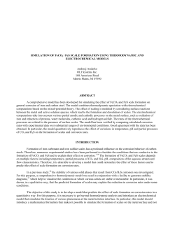 Simulation of FeCO3 / FeS Scale Formation Using