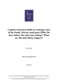 Copious structural shifts in exchange rates of the South African rand
