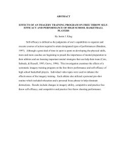 ABSTRACT EFFECTS OF AN IMAGERY TRAINING PROGRAM ON