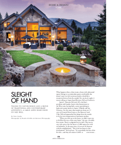 slEigHt Of Hand - Brewster McLeod Architects