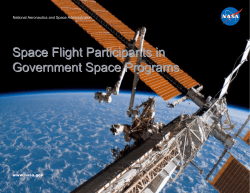 Space Flight Participants in Government Space Programs