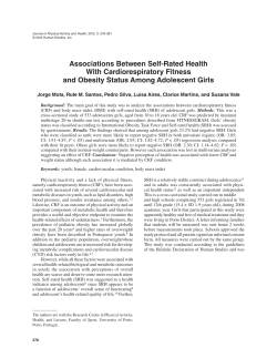 Associations Between Self-Rated Health With Cardiorespiratory