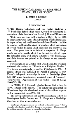 the ruskin galleries at bembridge school, isle of wight