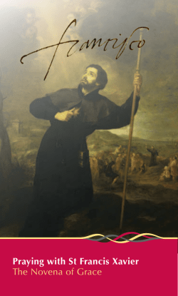 Praying with St Francis Xavier The Novena of Grace