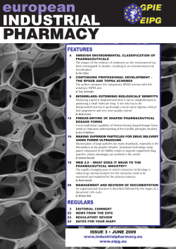 European Industrial Pharmacy