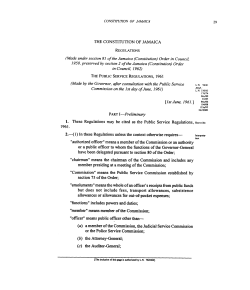 Public Service Regulations (1961)