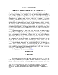 on the black death - Bloomsbury Publishing