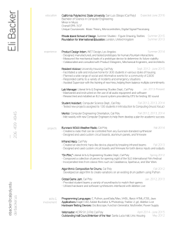 please take a look at my resume