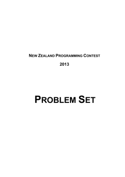 PROBLEM SET