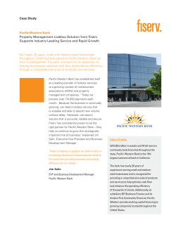 Pacific Western Bank Case Study Remittance