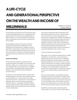 A Life-Cycle and Generational Perspective on the Wealth and