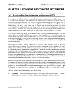 chapter 1: resident assessment instrument