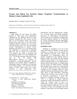 Oxygen and Silicon Ion Particles Induce Neoplastic Transformation