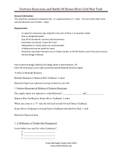 Fortress Rosecrans and Battle Of Stones River Civil War Trail