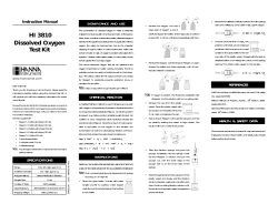 HI 3810 Dissolved Oxygen Test Kit