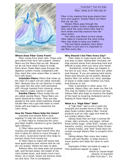 Fiber - What Is It - Why Eat It - Kids - Fruit-Eze