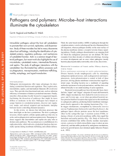 Pathogens and polymers: Microbe&ndash;host interactions illuminate the