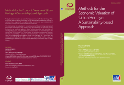 Methods for the Economic Valuation of Urban Heritage