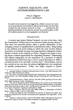 agency, equality, and antidiscrimination law