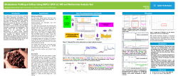 Metabolomic Profiling of Coffees Metabolomic Profiling of Coffees