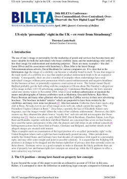 US-style `personality` right in the UK – en route from