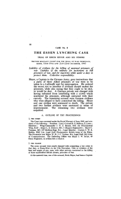 The Essen Lynching Case, Trial of Erich Heyer and