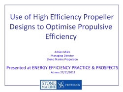 High Efficiency Propeller