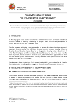 The evolution of the concept of security (DIEEEM05