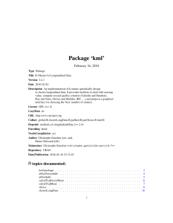Package `kml`