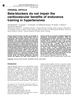 Beta-blockers do not impair the cardiovascular benefits of