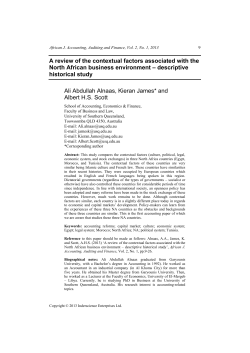A review of the contextual factors associated with the North African