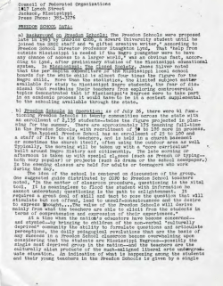 Freedom School Data - Civil Rights Movement Veterans