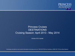 Destinations - Princess Cruises