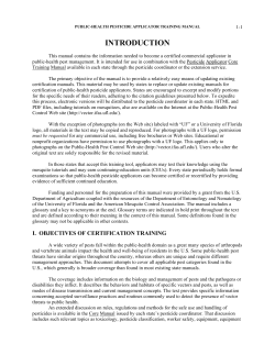 INTRODUCTION - Entomology and Nematology Department