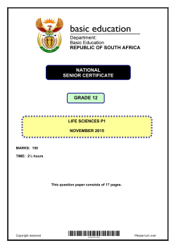 Paper 1 - Department of Basic Education