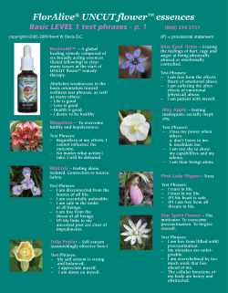 49 FlorAlive Test Phrases