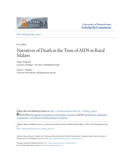 Narratives of Death in the Time of AIDS in Rural Malawi