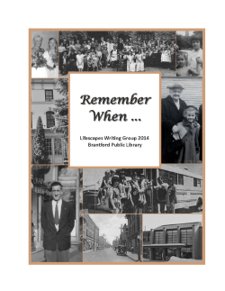 Remember When - Brantford Public Library